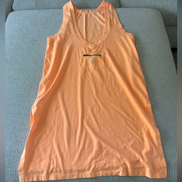 Free People Hot Shot Tunic Tank Neon Clementine - Picture 2 of 10